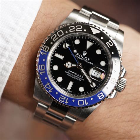 white gold batman rolex